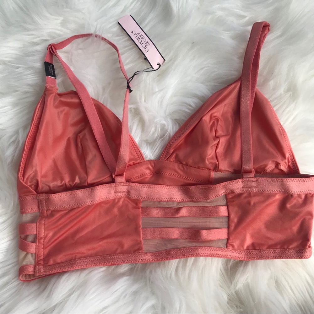 VS | orange satin bra bralette new - Picture 4 of 7